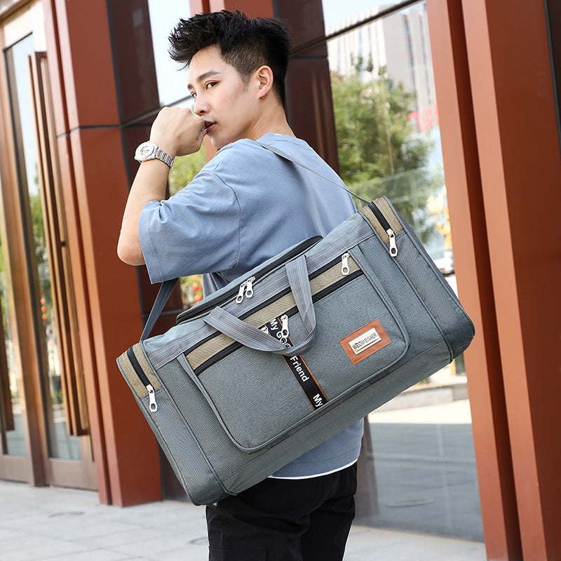 Travel Bag Large Capacity Handbag Portable Outdoor Carry Luggage Convenient Practical Male's Weekend Duffle Bags Random Letters