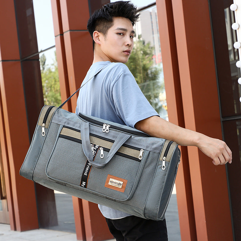 Travel Bag Large Capacity Handbag Portable Outdoor Carry Luggage Convenient Practical Male's Weekend Duffle Bags Random Letters