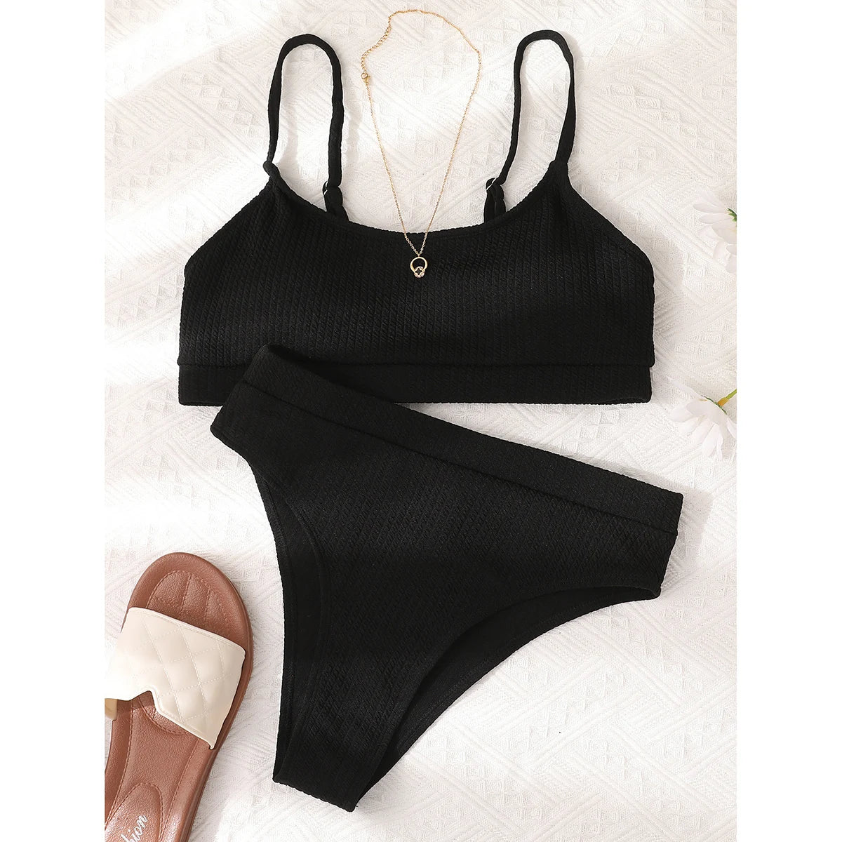 Women High Waisted Bikini Set Swimsuit