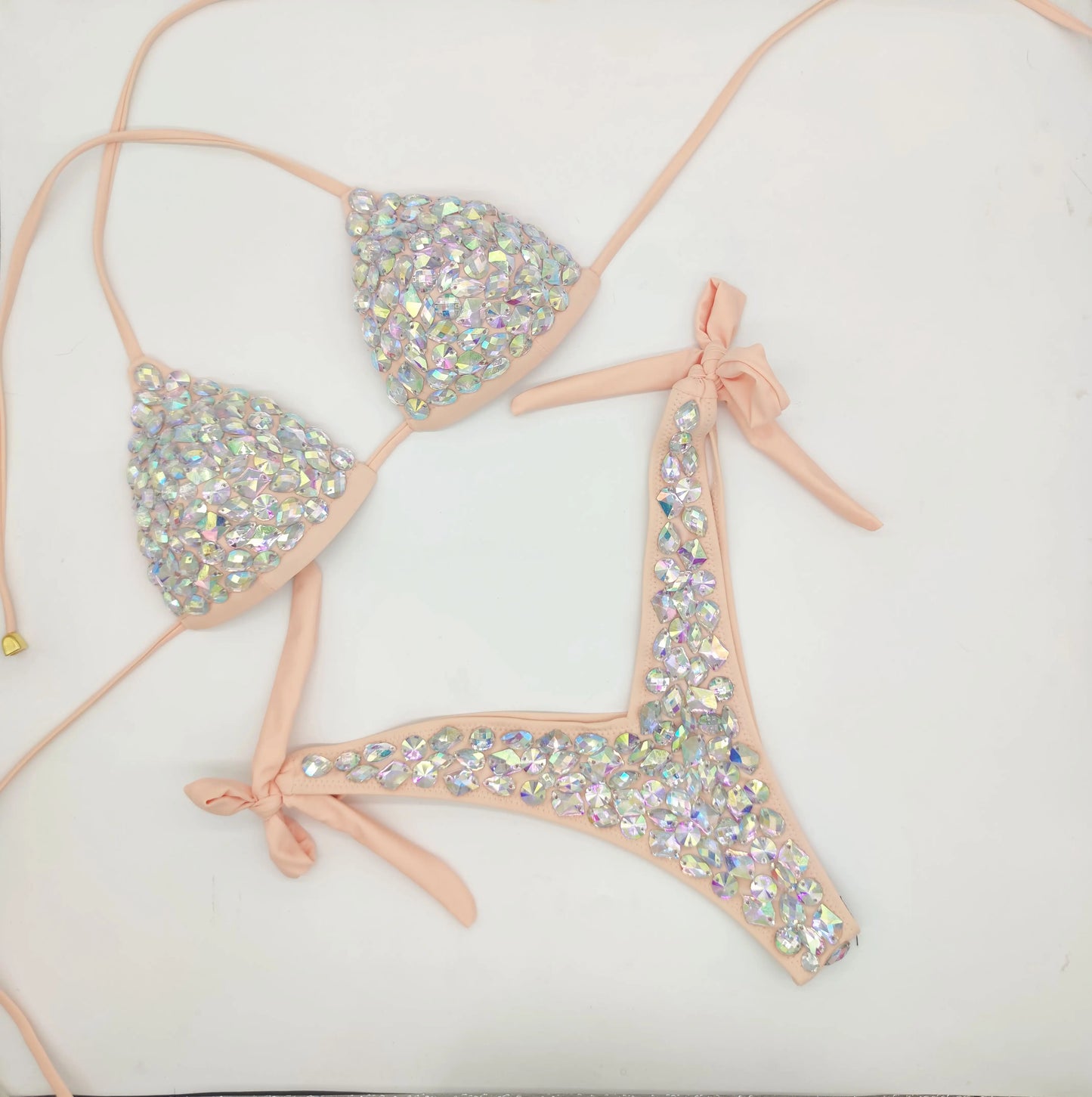 2020 venus vacation new style diamond bikini set bandage open swimwear push up rhinestone bling stones swimsuit sexy women swim