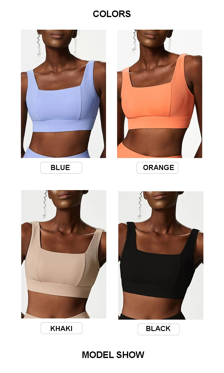 Women Sexy Sports Underwear Breathable Soft Nylon Gym Yoga Bra Running Crop Tops With Fixed Chest Pads Female Workout Clothing