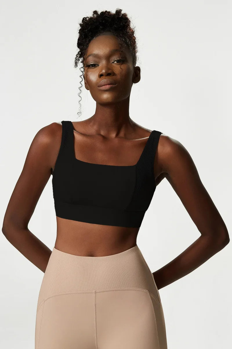 Women Sexy Sports Underwear Breathable Soft Nylon Gym Yoga Bra Running Crop Tops With Fixed Chest Pads Female Workout Clothing