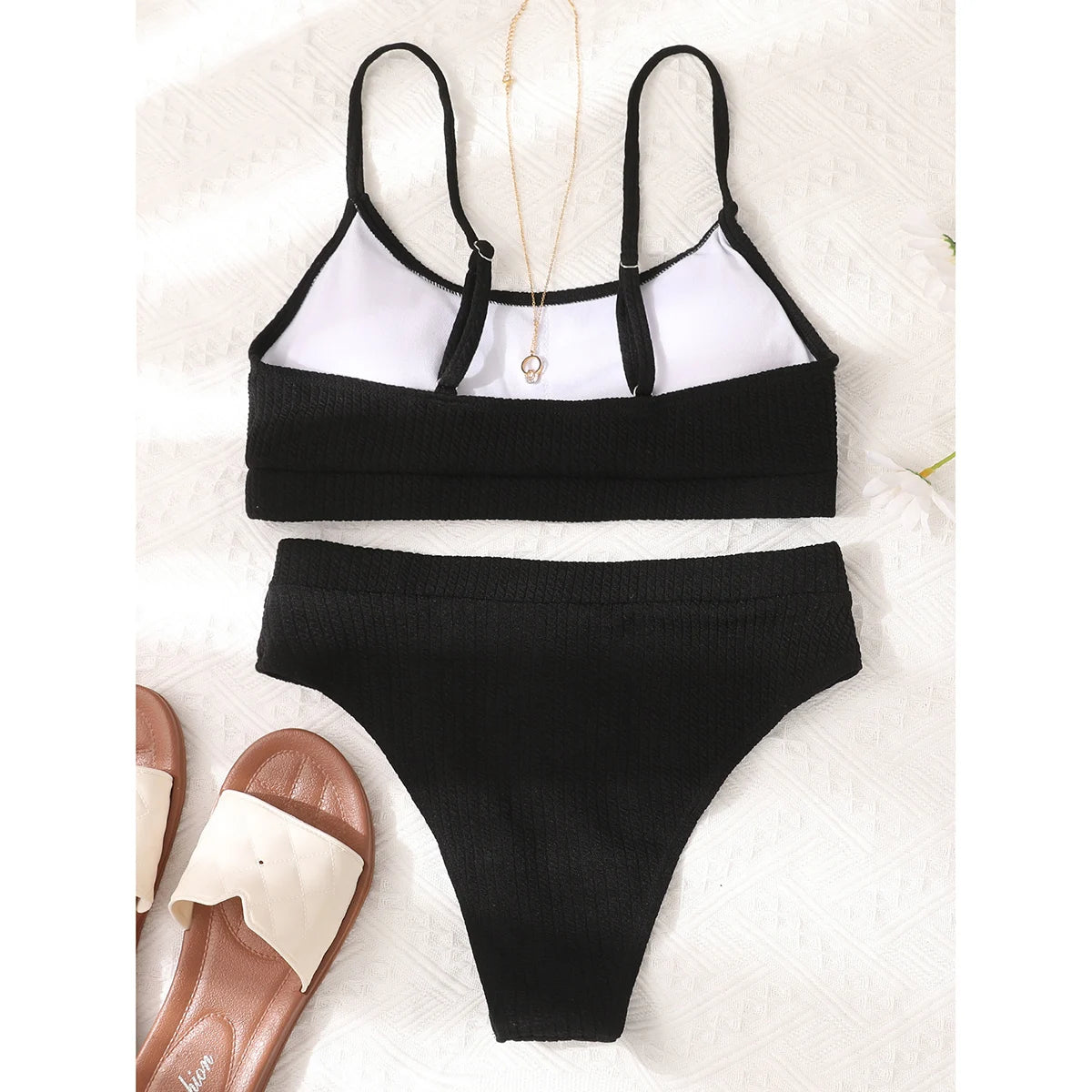 Women High Waisted Bikini Set Swimsuit