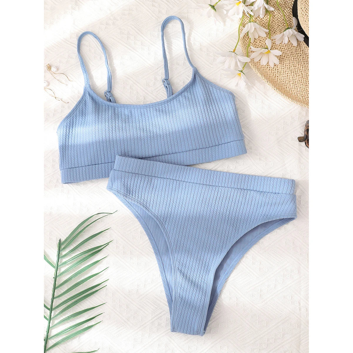 Women High Waisted Bikini Set Swimsuit