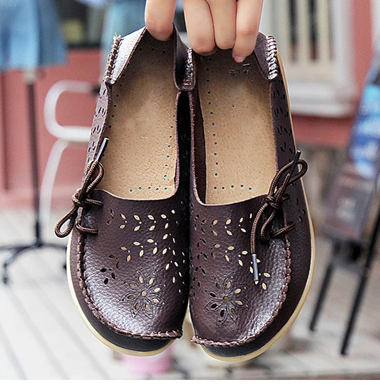 2025 Women Flat Shoes Fashion Women Casual Shoes Breathable Women's Loafers Shallow Comfort Mom Shoes Ladies Zapatillas Mujer