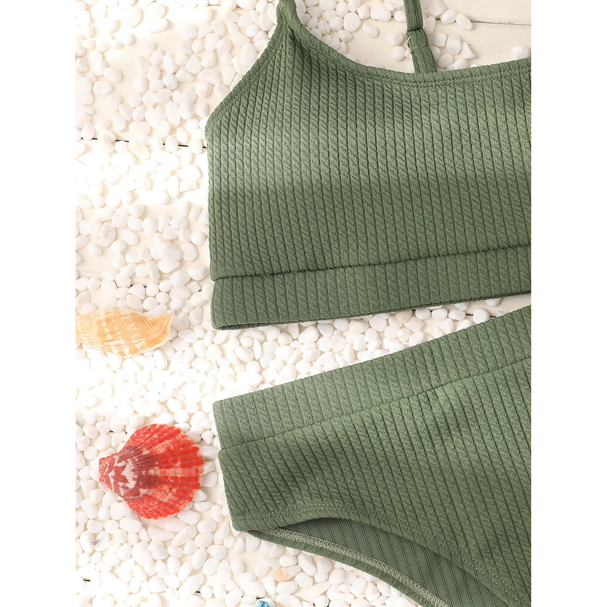 Women High Waisted Bikini Set Swimsuit
