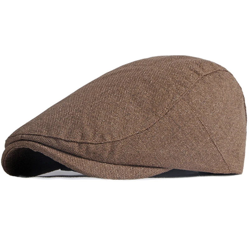 HT3668 Berets New Spring Summer Hat Caps for Men Women Cotton Linen Flat Cap Artist Painter Beret Hat Male Female Beret Cap