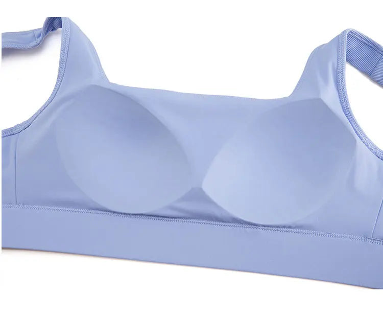 Women Sexy Sports Underwear Breathable Soft Nylon Gym Yoga Bra Running Crop Tops With Fixed Chest Pads Female Workout Clothing