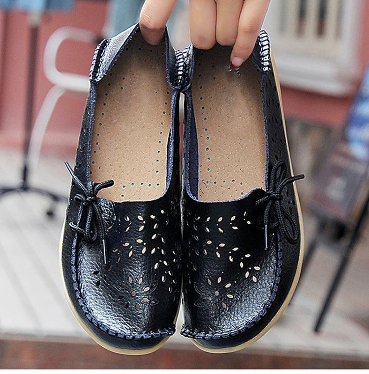 2025 Women Flat Shoes Fashion Women Casual Shoes Breathable Women's Loafers Shallow Comfort Mom Shoes Ladies Zapatillas Mujer