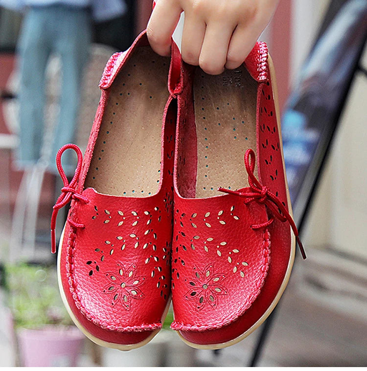 2025 Women Flat Shoes Fashion Women Casual Shoes Breathable Women's Loafers Shallow Comfort Mom Shoes Ladies Zapatillas Mujer