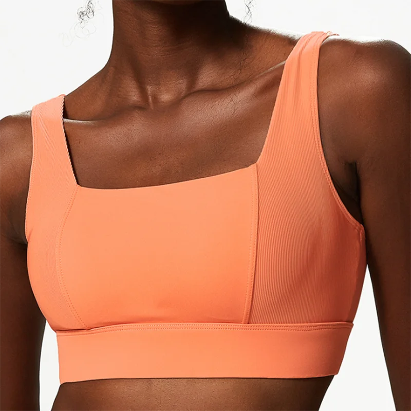 Women Sexy Sports Underwear Breathable Soft Nylon Gym Yoga Bra Running Crop Tops With Fixed Chest Pads Female Workout Clothing
