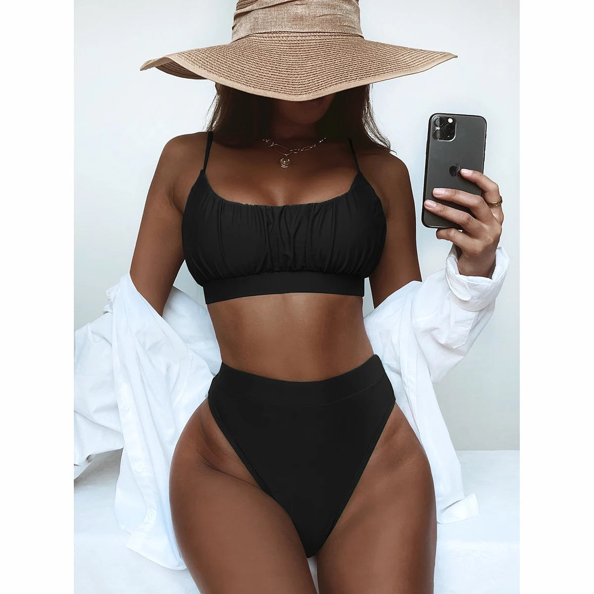 Women Swimsuit Bikini High Waisted Swimming Suit Beachwear Swimsuit