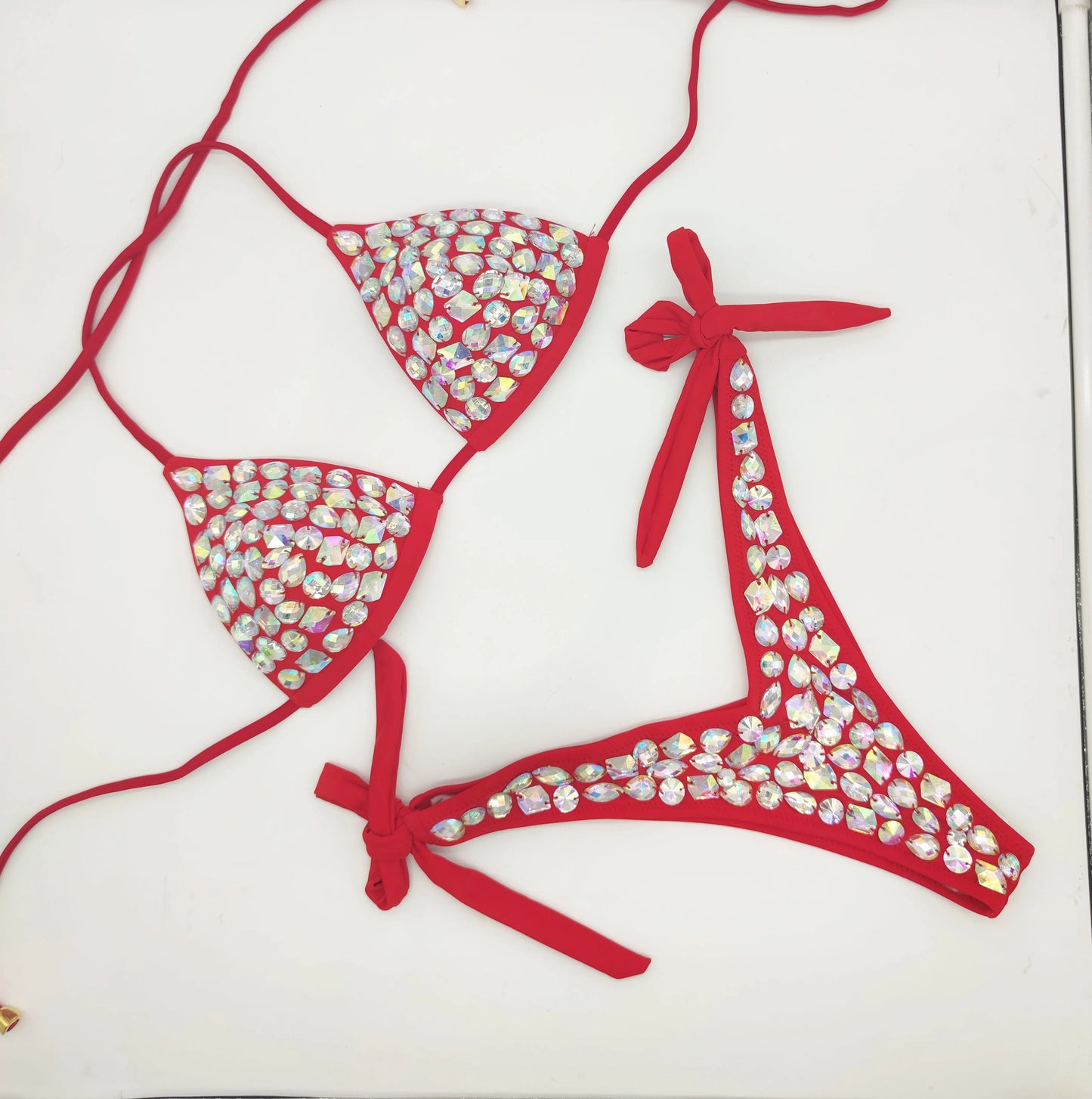 2020 venus vacation new style diamond bikini set bandage open swimwear push up rhinestone bling stones swimsuit sexy women swim