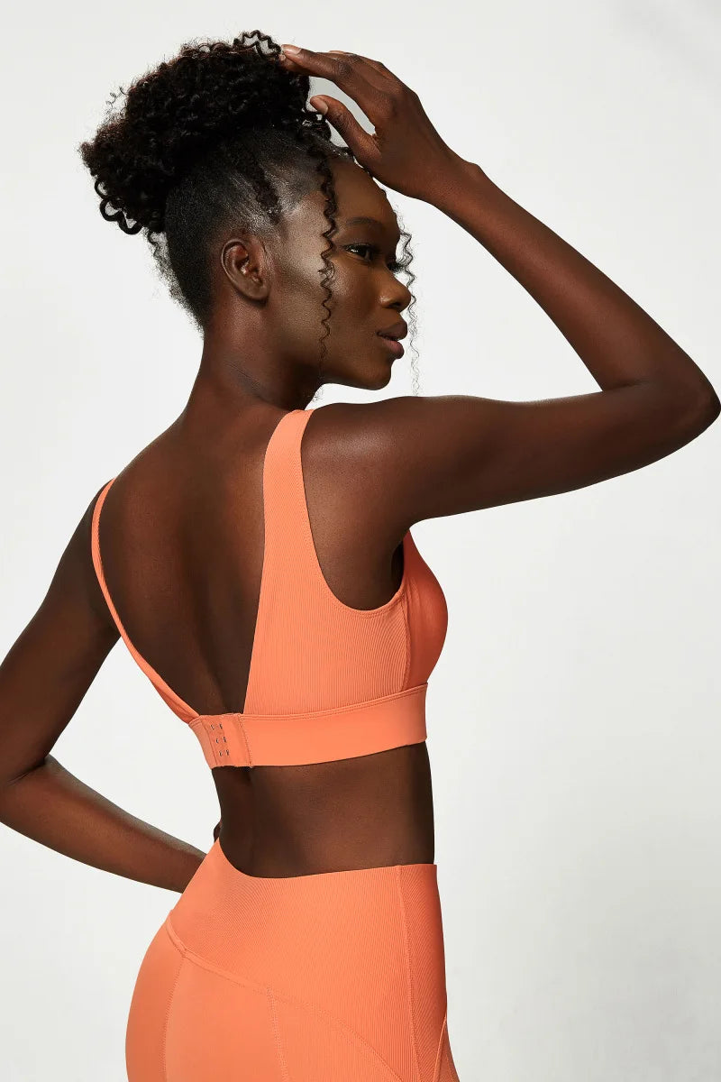 Women Sexy Sports Underwear Breathable Soft Nylon Gym Yoga Bra Running Crop Tops With Fixed Chest Pads Female Workout Clothing