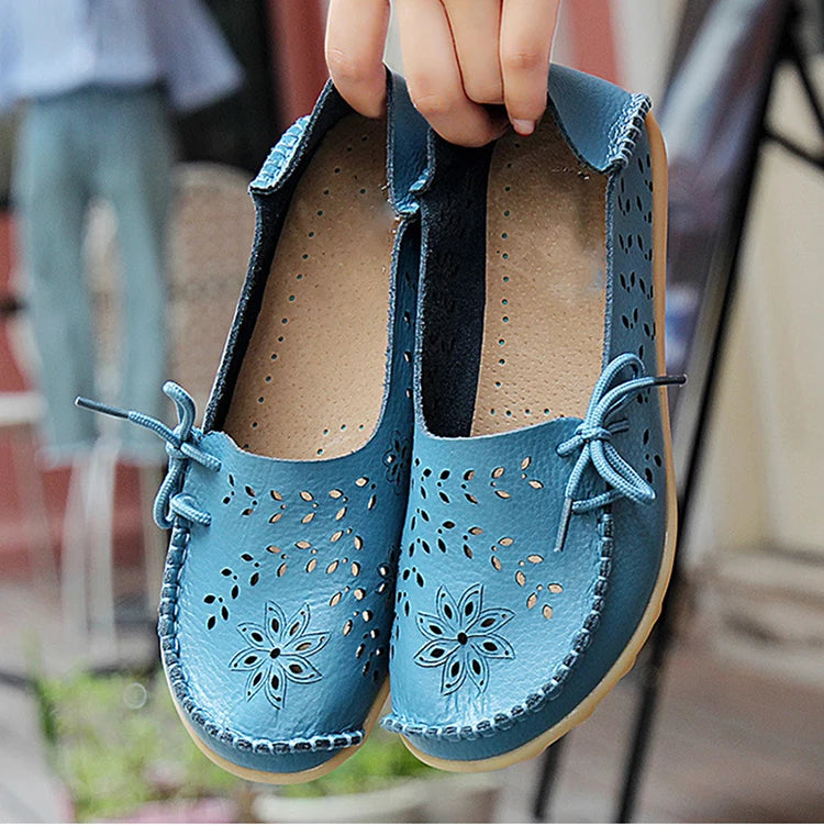 2025 Women Flat Shoes Fashion Women Casual Shoes Breathable Women's Loafers Shallow Comfort Mom Shoes Ladies Zapatillas Mujer