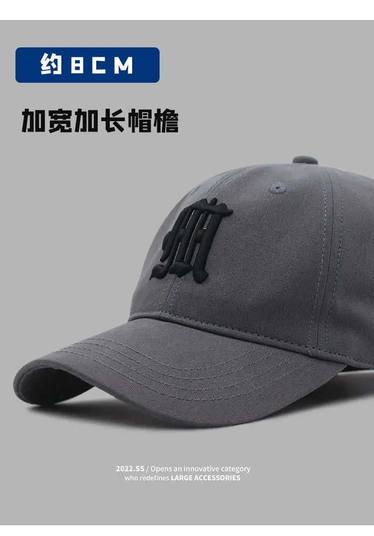 11 Colors Big Size Baseball Cap for Man and Woman Cotton Soft Top Snapback Hat Fashion Sun Cap 55-60cm 60-65cm