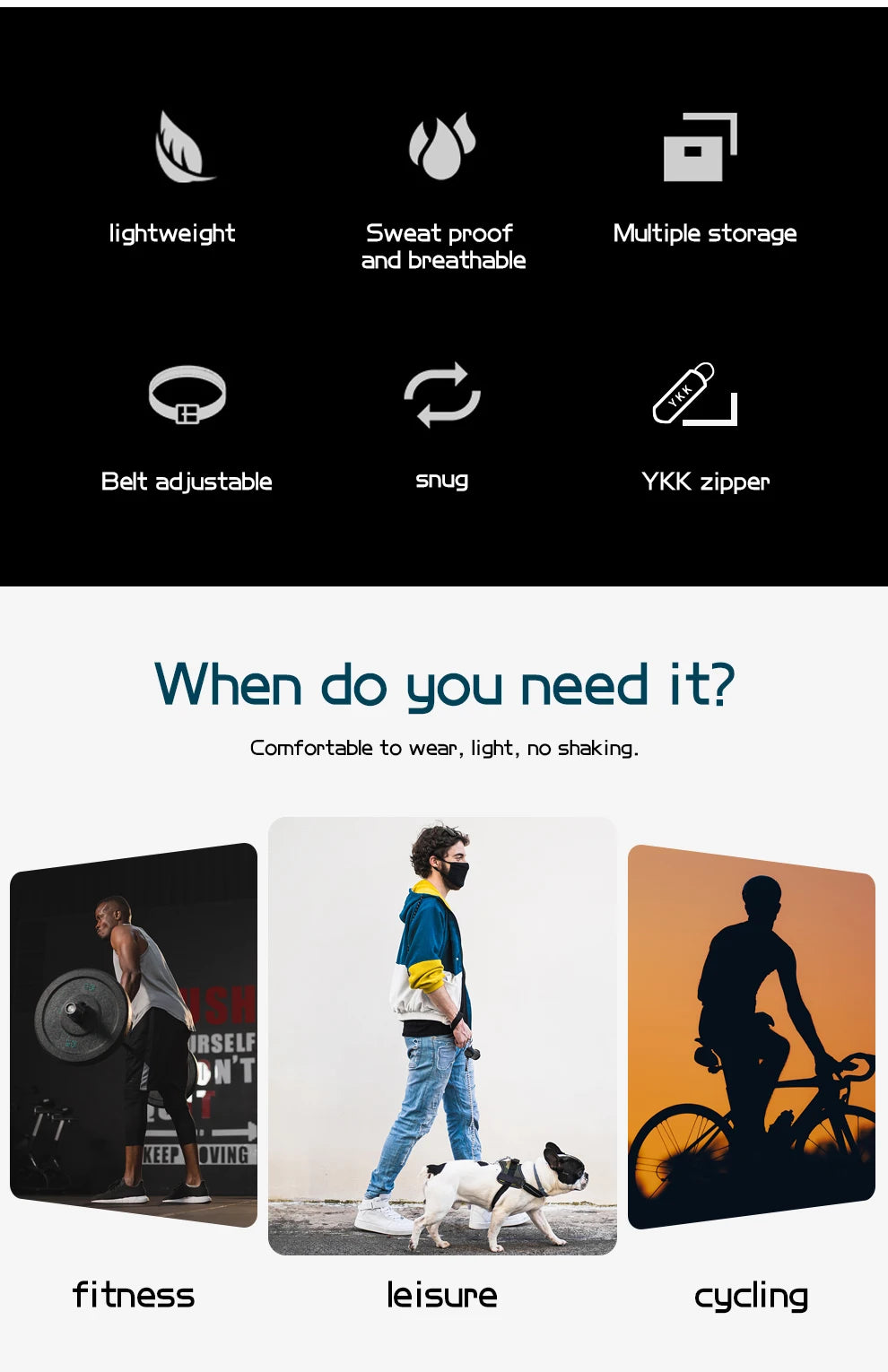 Multifuctional Waist Bag For Men Belt Bag Waist Pack Male Outdoor Travel Sports Man Belt Pouch Fashion Men Women Fanny Pack