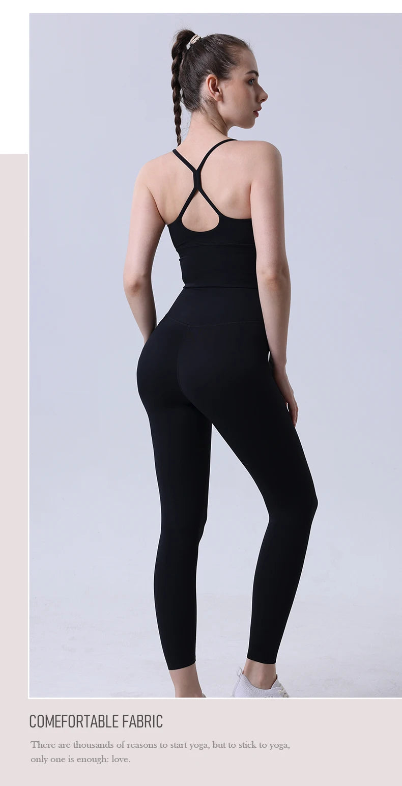 2 Piece Yoga Clothes Women's Tracksuit Athletic Wear Pilates Fitness Suit Gym Workout Push Up Clothes Sports Bra Leggings Suit