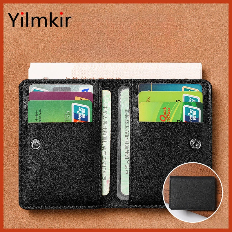 Simplicity Mini Folding Women's for Wallet PU Men Driver's License Credit Card Holder Storage Zero Monederos Purse