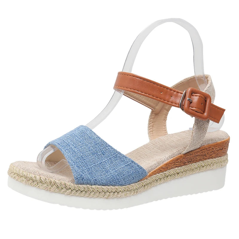 Summer Woman Sandals Shoes Soft Shoes Woman Elegant Sandals Woman Wedge Ladies Shoes Party Footwear Female Women Sandal