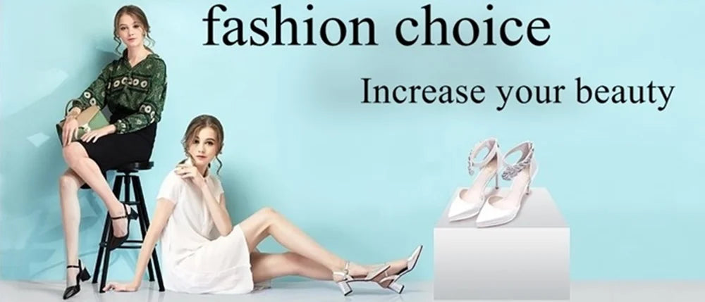 2025 New Summer Black High Heels Women's French Design Elegant 10Cm Stiletto Pumps Slip On Leather Pointed Toe Metal Buckle Shoe