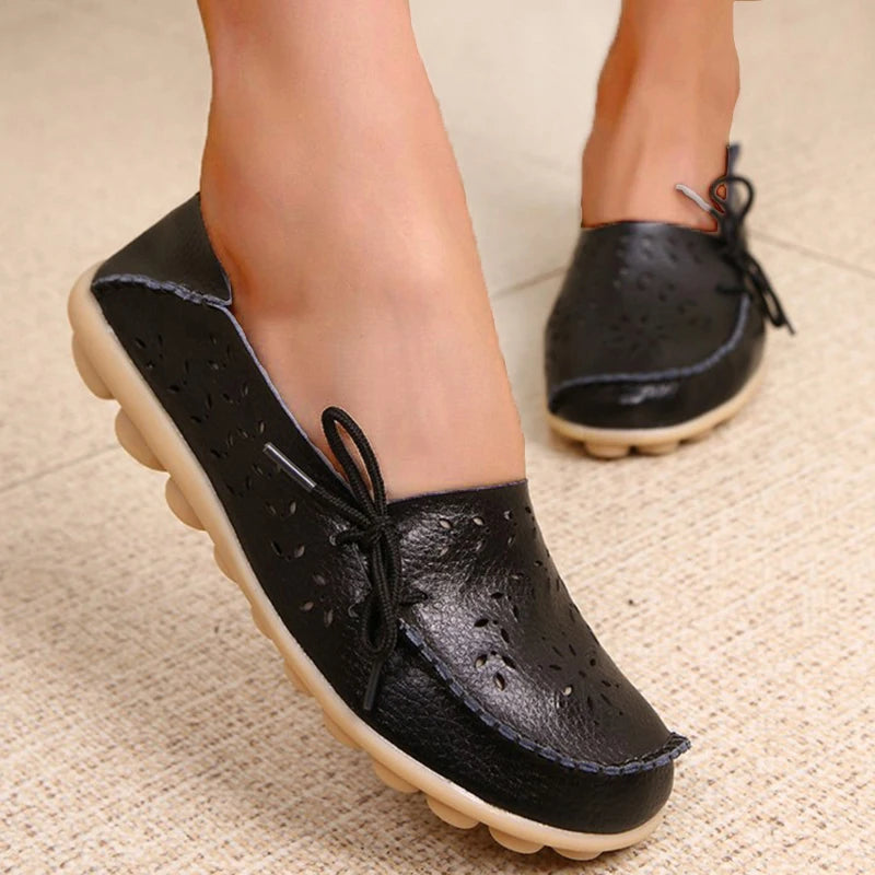 2025 Women Flat Shoes Fashion Women Casual Shoes Breathable Women's Loafers Shallow Comfort Mom Shoes Ladies Zapatillas Mujer