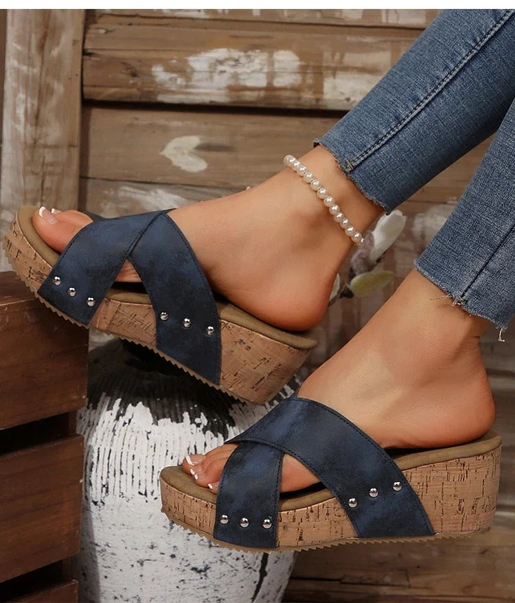 Women's High Heels Wedges Sandals