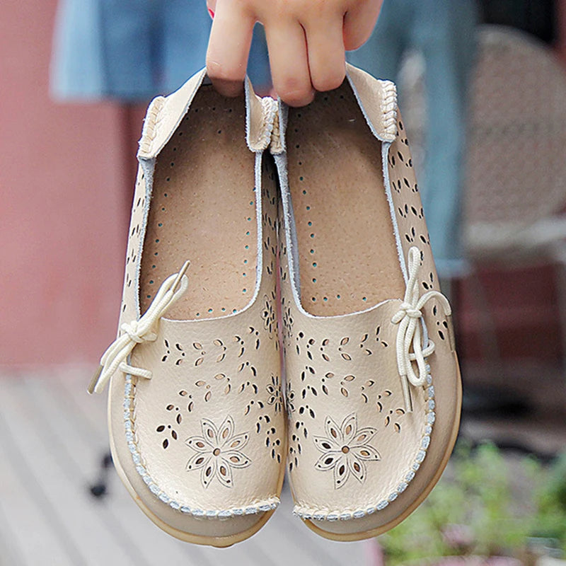 2025 Women Flat Shoes Fashion Women Casual Shoes Breathable Women's Loafers Shallow Comfort Mom Shoes Ladies Zapatillas Mujer