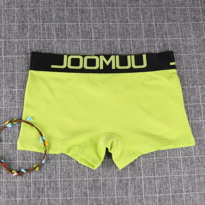 3PCS Popular Solid Women's Cotton Panties Boxer Underwear Ladies Breathable Letter Belt Briefs Sports Female Knickers Boyshorts