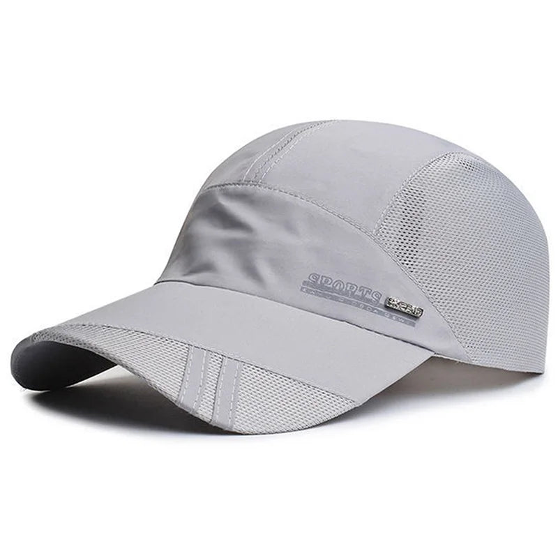 Quick Dry Men Baseball Cap for Sports Cool Mesh Summer Women Sun Hat Fishing Running Family Parent Teenager Cap
