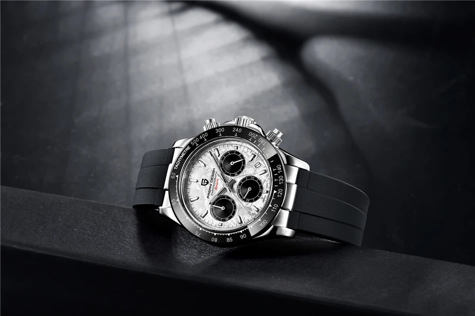 PAGANI DESIGN 40MM V2 Men Quartz Watches Sapphire Retro Chronograph Stainless Steel Waterproof Watch Men Relogio Masculino