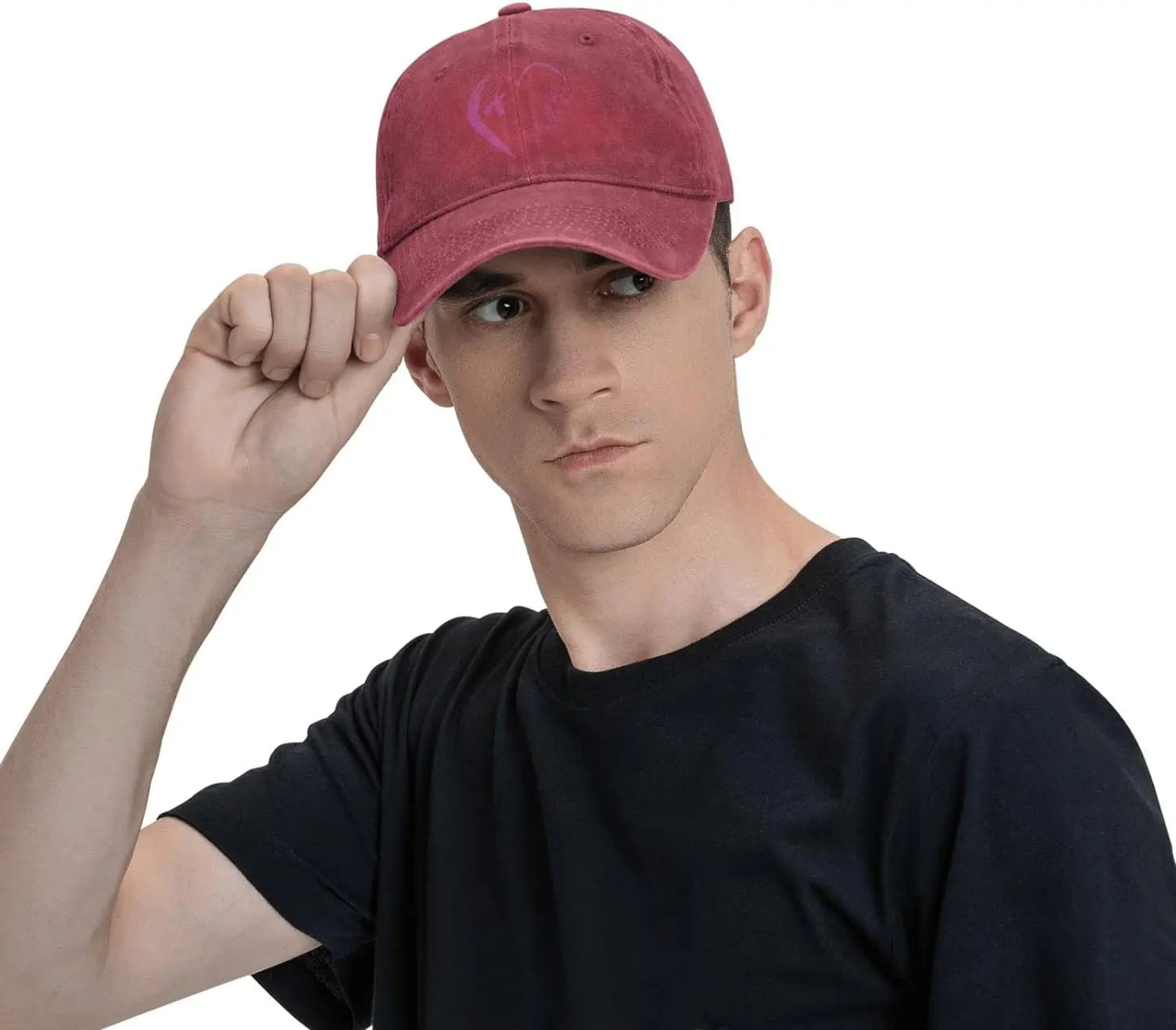 I'm A Survivor Heart Pink Ribbon Breast Cancer Awareness Unisex Baseball Cap