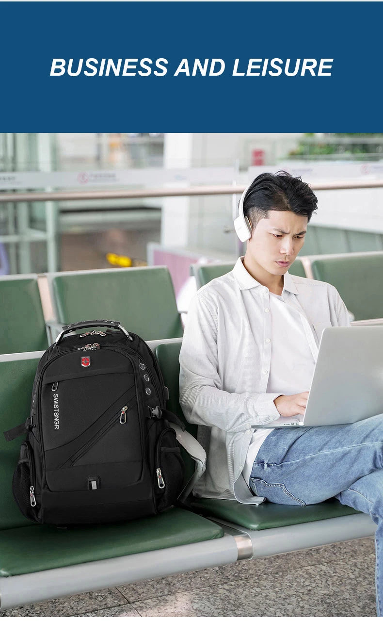 2025 Waterproof 17/20 Inch Laptop Backpack Men Airplane Travel Backpack Women Oxford Rucksack Male School Bag modern Mochila