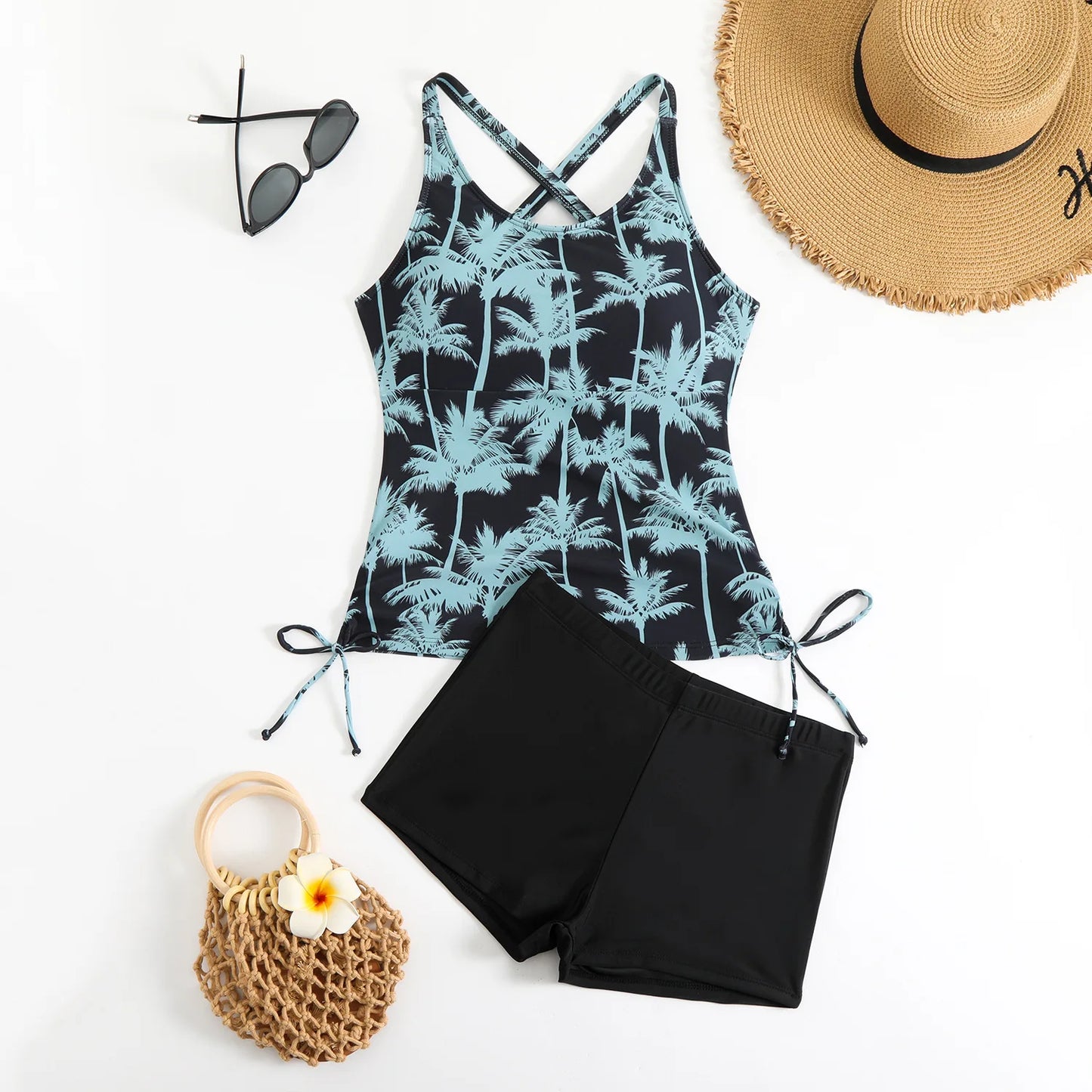 Swimsuit Tankini Set Summer Bathing Suit Trunks