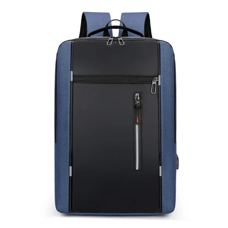 Waterproof Oxford Laptop Backpack for Men 15.6 Inch USB Charging Business Travel School Backpack High Capacity