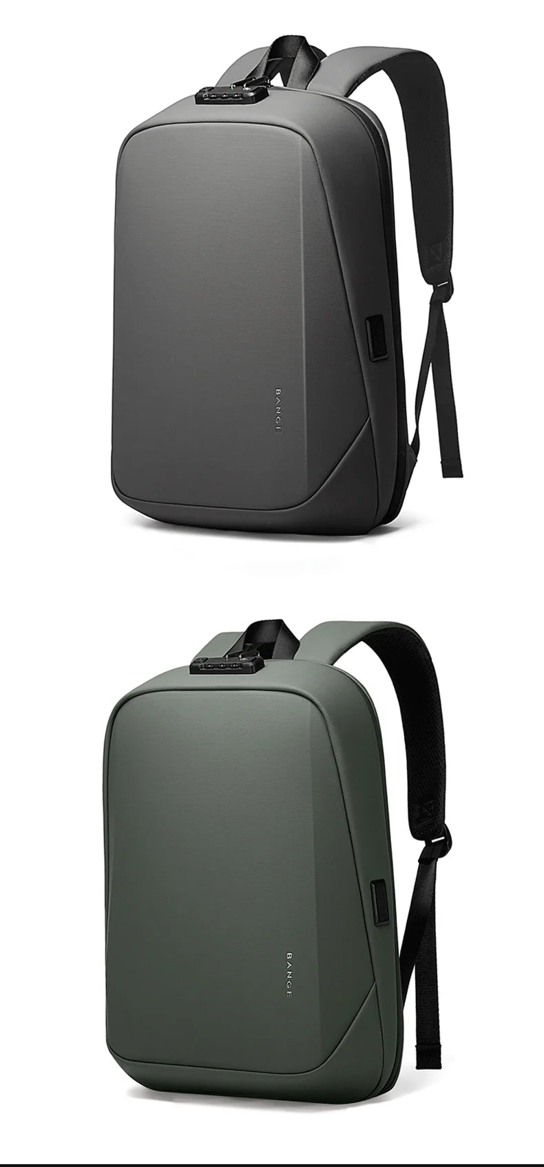 BANGE Backpack Brand Laptop Backpack Anti-theft Waterproof School Backpacks USB Travel Bag Backpack Business Male 2024