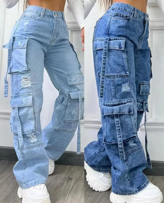 Ladies High Waist Denim