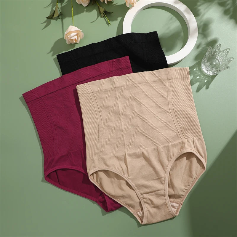 Seamless High Waist Shaping Panties For Women Slimming Tummy Control Waist Trainer Body Shaper Shapewear Butt Lifter Lingerie