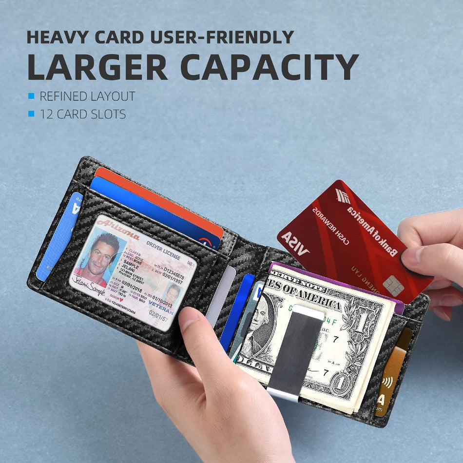 Rfid Microfier Leather Luxury Men Wallets Money Bag Slim Thin Man Card Holder Wallet for Men Short Purse Male Vallet Billfold