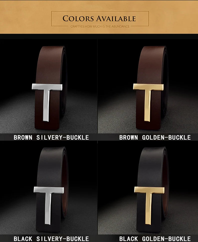 2023 new luxury high quality letter slide buckle designer belts men genuine leather famous brand 3.8cm Cowksin ceinture homme