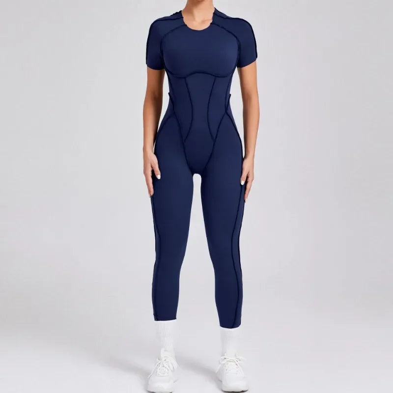 Yoga Suit Fitness Suit Athletic Wear Yoga Set One-Piece Sexy Women Gym Jumpsuit Sportswear Sportswear Women's Clothing Gym Kit