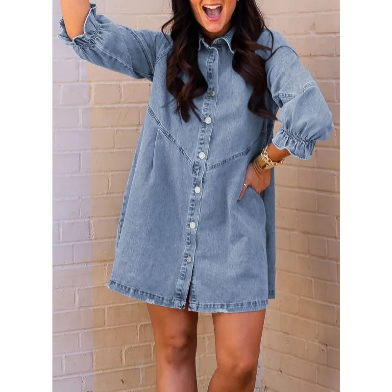 Women's Denim Shirt Dress