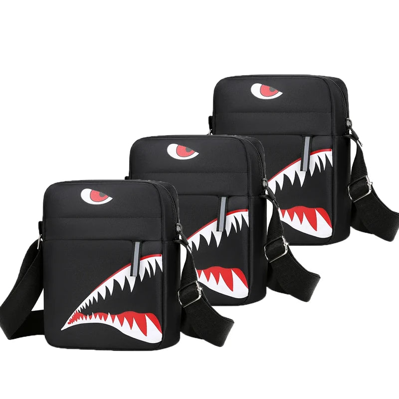 Casual Men Shoulder Messenger Bag Nylon Cell Phone Bag Unisex Crossbody Pack Travel Waist Pack Male Chest Pouch