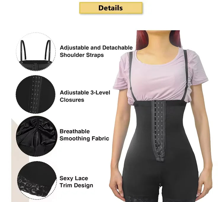 New Arrival High Compression Fajas Abdominal Board Post Surgery Strapless Figure Corrector Tummy Control Waist Body Shapewear