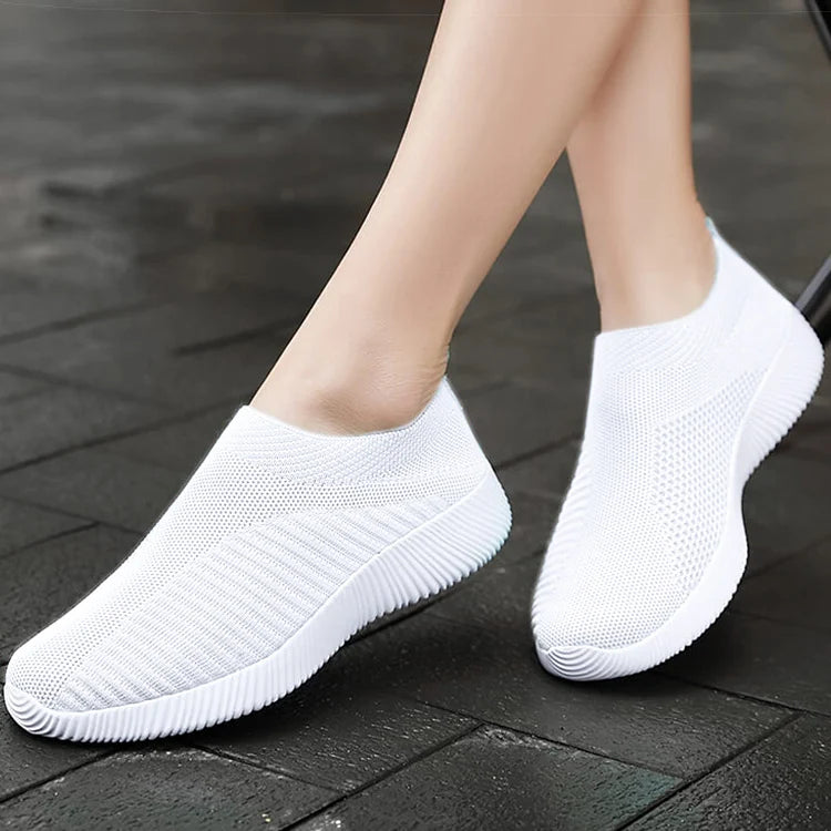 Breathable Flats Elastic Flat Shoes For Women Sneakers