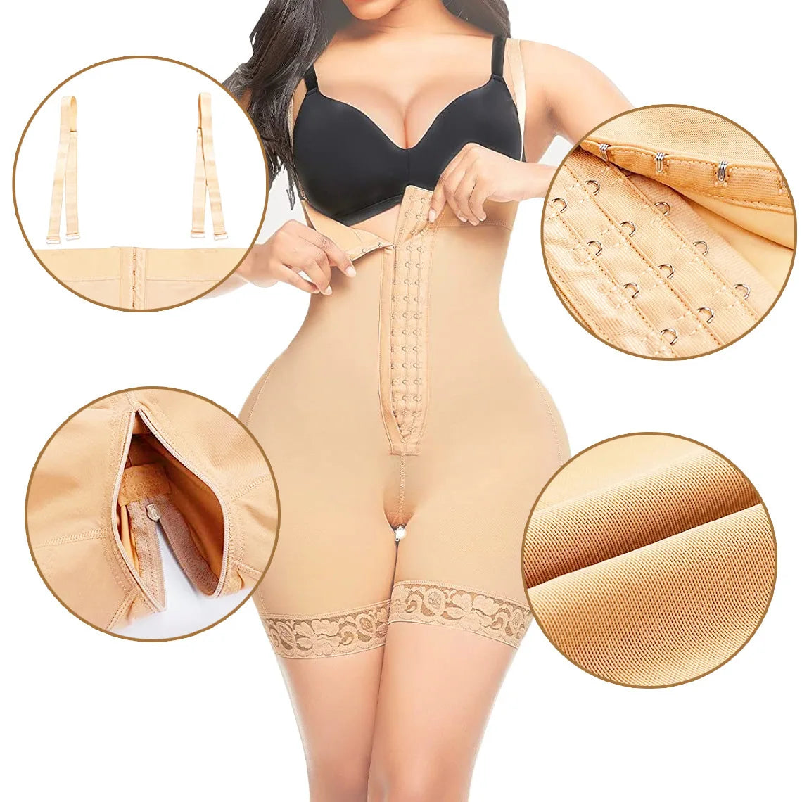 New Arrival High Compression Fajas Abdominal Board Post Surgery Strapless Figure Corrector Tummy Control Waist Body Shapewear