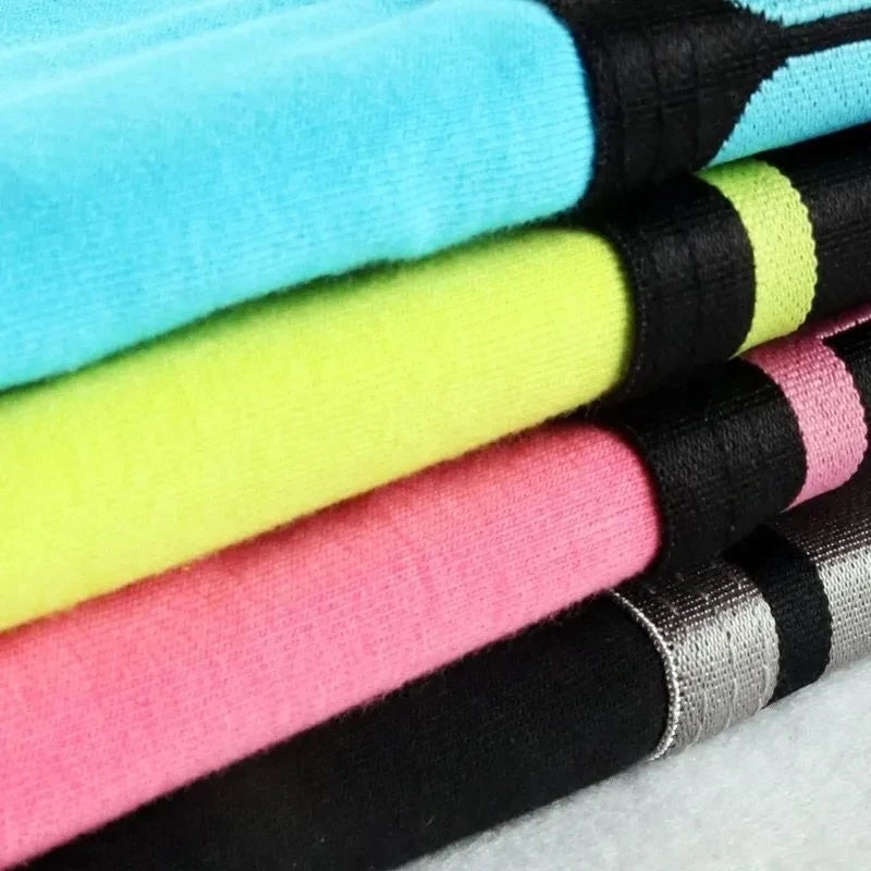 3PCS Popular Solid Women's Cotton Panties Boxer Underwear Ladies Breathable Letter Belt Briefs Sports Female Knickers Boyshorts