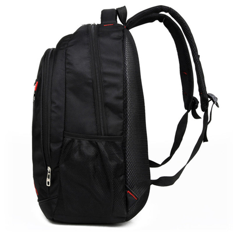 Large-capacity Student School Bag Casual Solid Color Backpack Material Oxford Men New Backpack Multi-functional Simple Bag