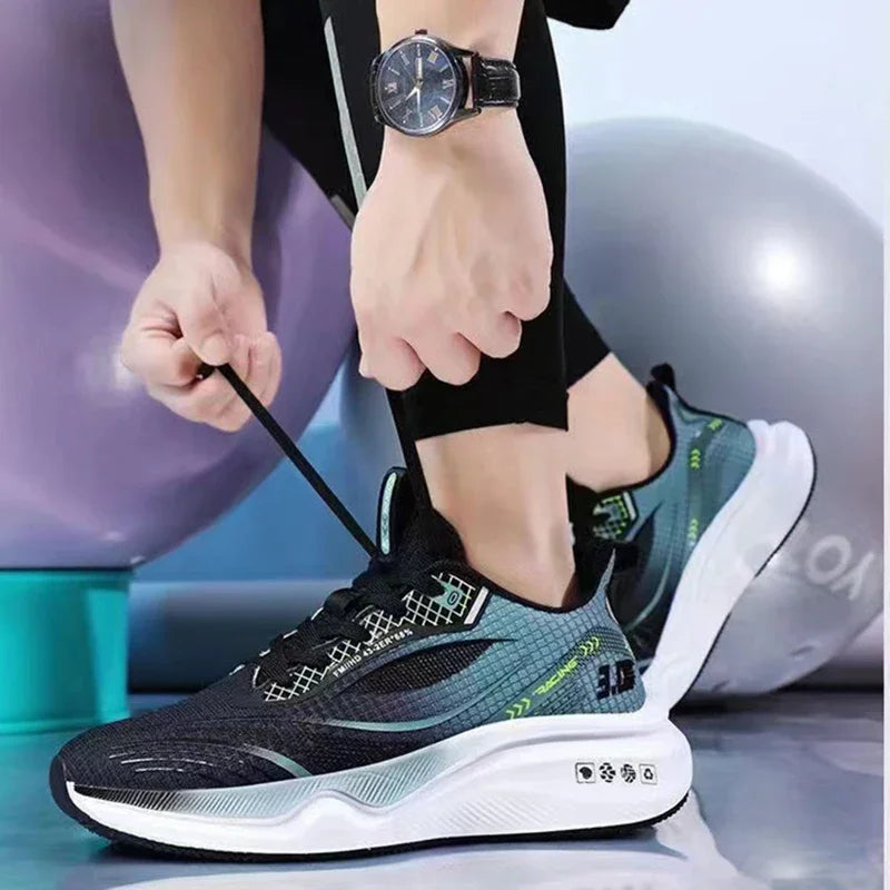 2025 OULYLAN Men Casual Sport Shoes Breathable Lightweight Sneakers Outdoor Mesh Running Shoes Athletic Jogging Walking Shoes