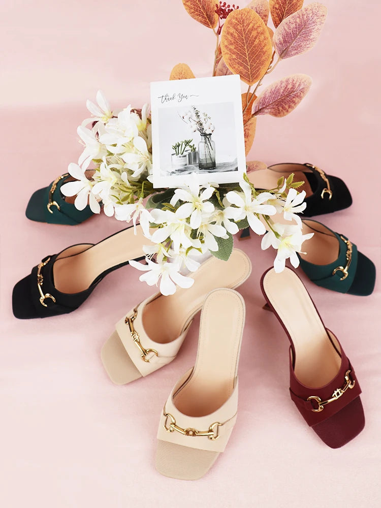 Women High Heels Sandals Slippers
